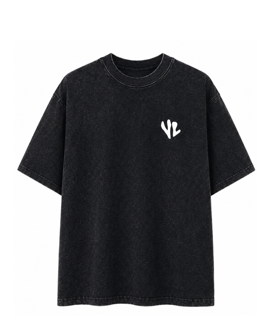 Camiseta Unisex Oversize – Estampado Gráfico con Relieve