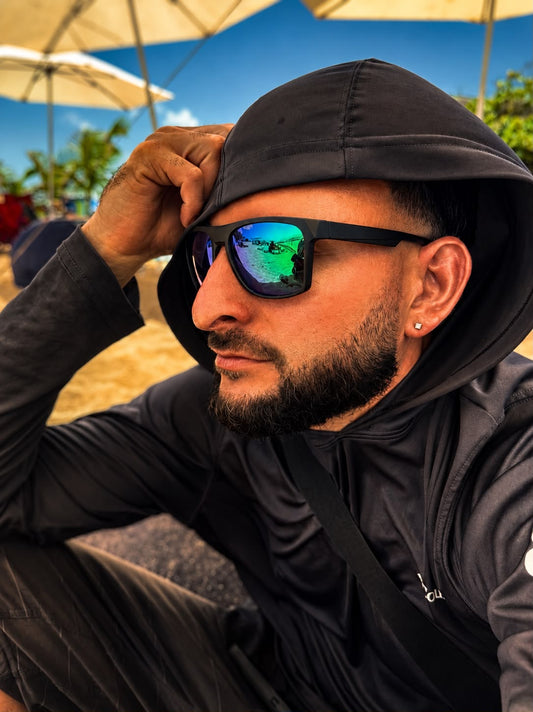 Apex Sunnies – Square Frame Mirrored Sunglasses
