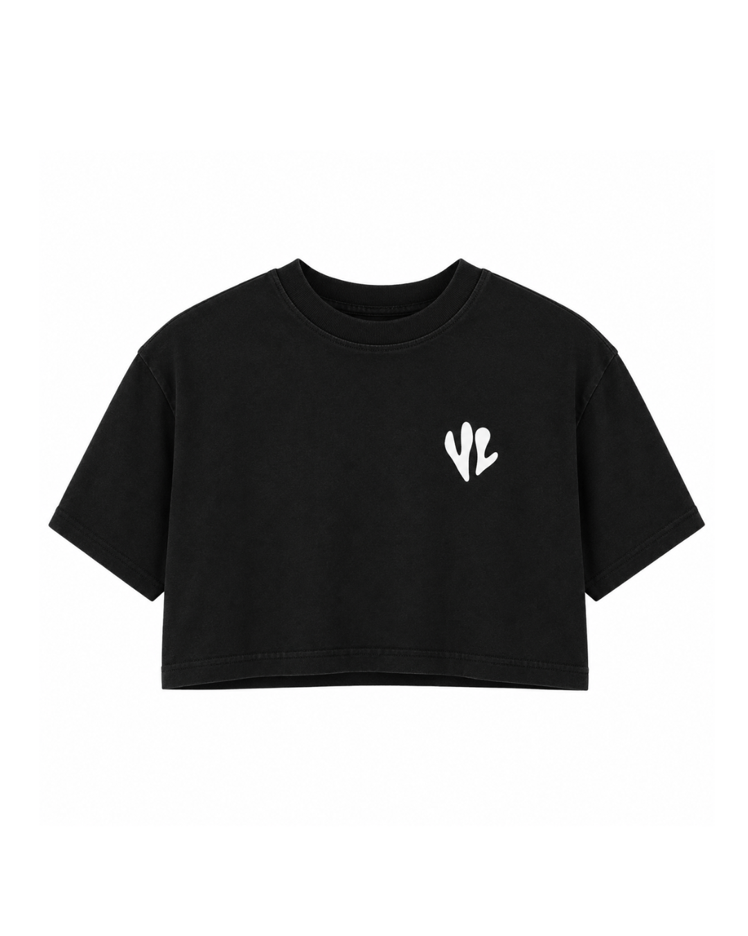 Women's Graphic Crop Top – Casual Cropped Tee